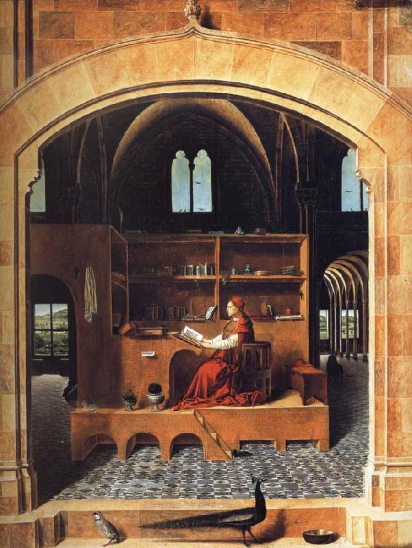 Antonello da Messina Saint Jerome in His Study Norge oil painting art